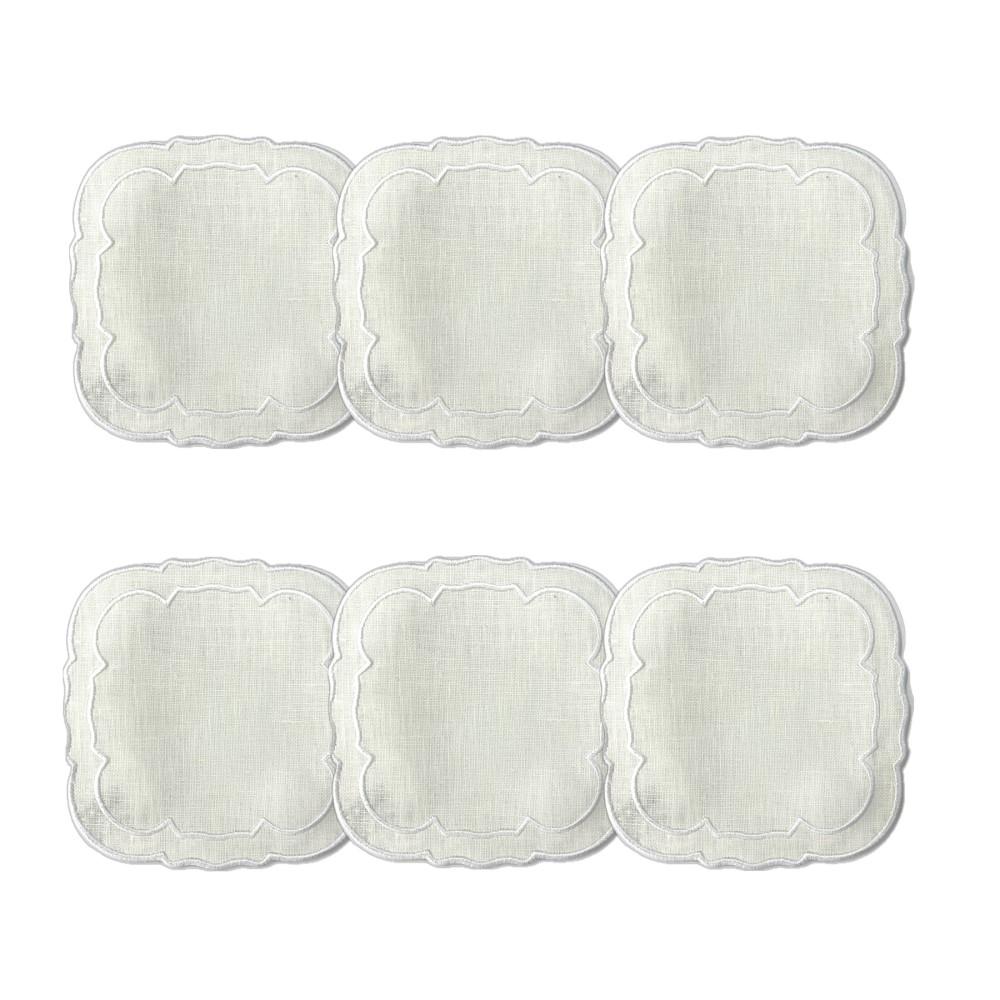 White / White - Boxed Set of 6