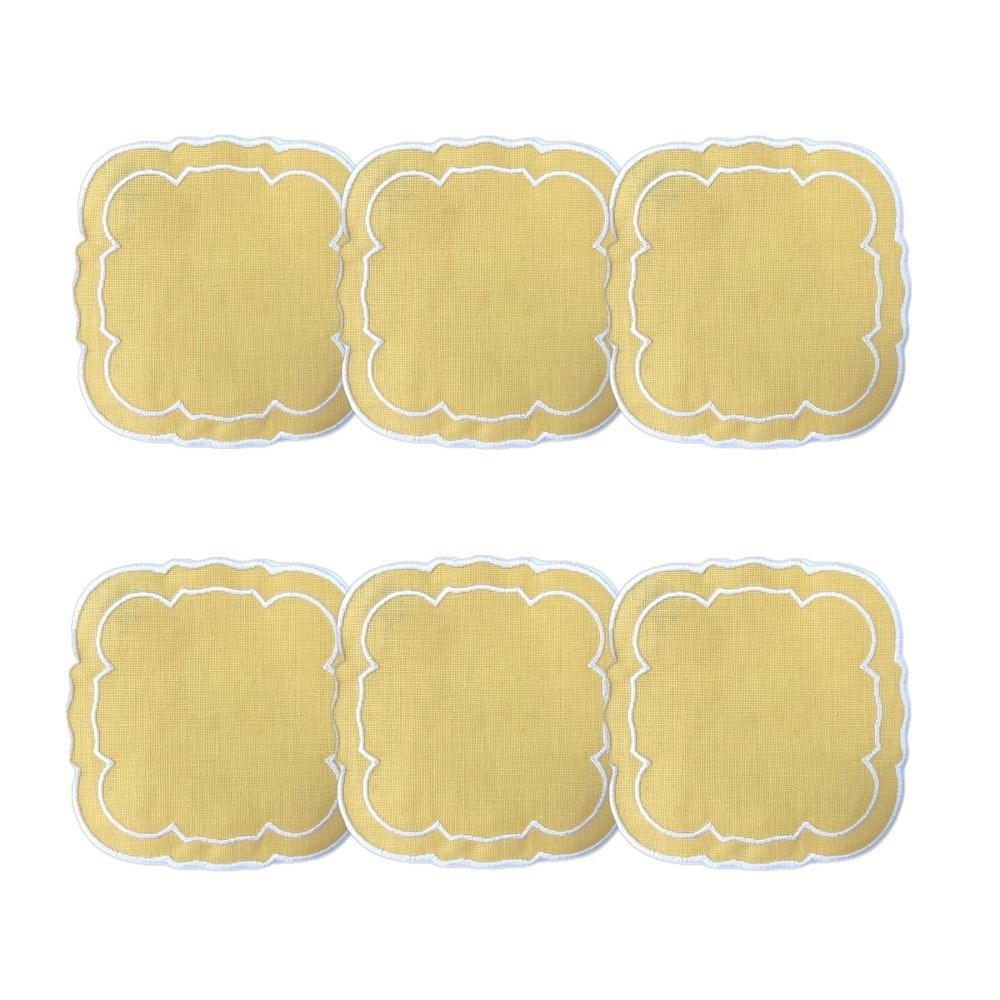 Yellow / White - Boxed Set of 6