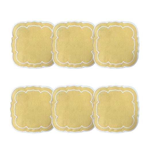Yellow / White - Boxed Set of 6