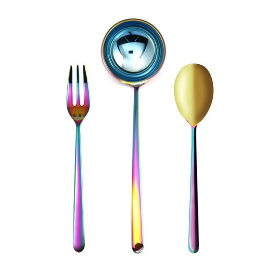 Serving Set 3 Pieces Rainbow