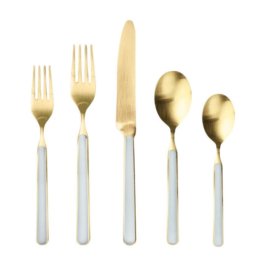Cutlery Set 20 Pcs Ice Oro Light Blue