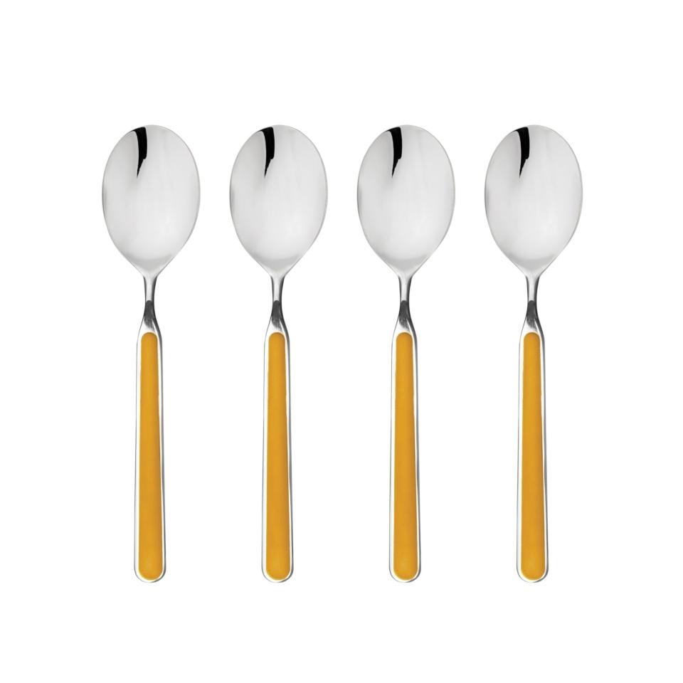 American Coffee Spoons Set 4 Pcs Mustard