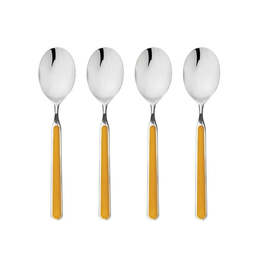 American Coffee Spoons Set 4 Pcs Mustard