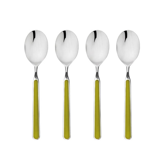 American Coffee Spoons Set 4 Pcs Olive-Green