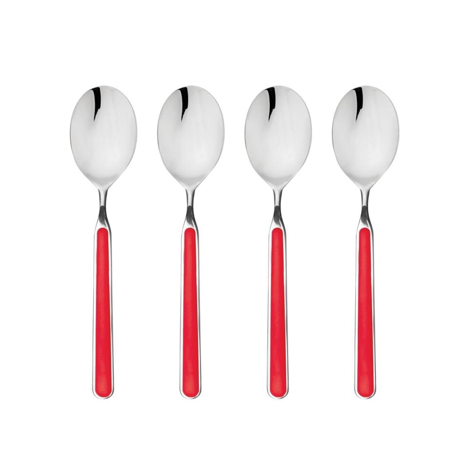 American Coffee Spoons Set 4 Pcs Red