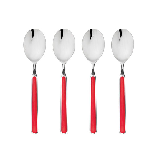 American Coffee Spoons Set 4 Pcs Red