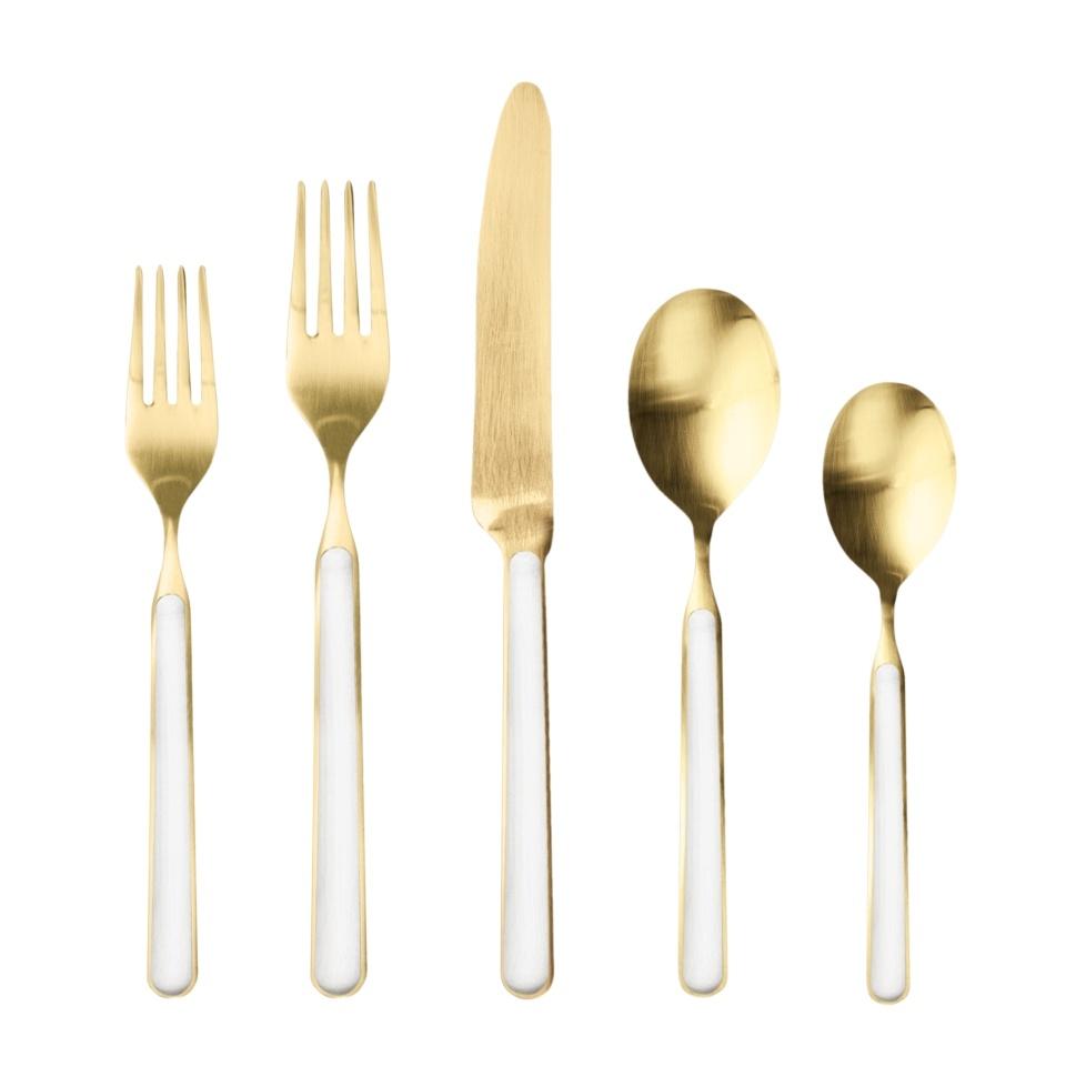 Cutlery Set 20 Pcs Ice Oro White