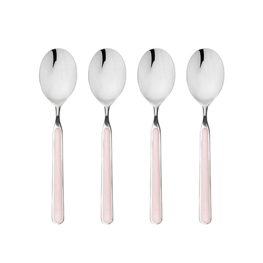 Espresso Spoon Set 4 Pcs Pale Rose