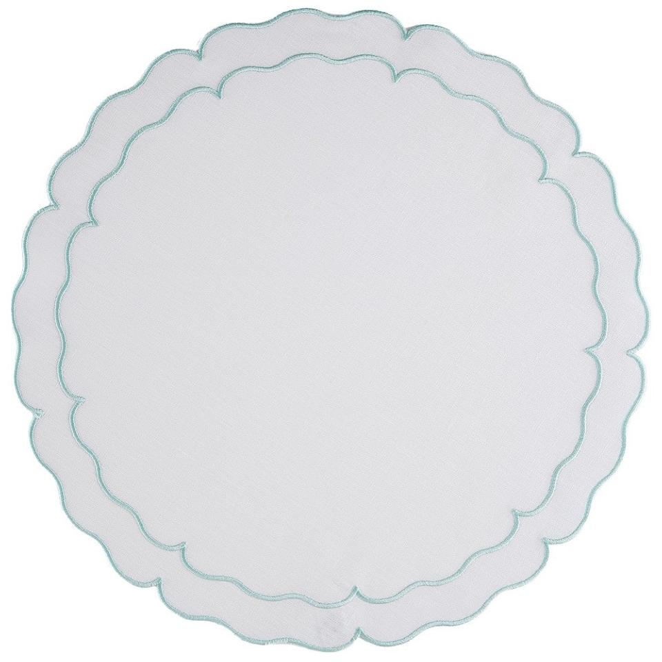 White w/Ice Blue - Set of 2