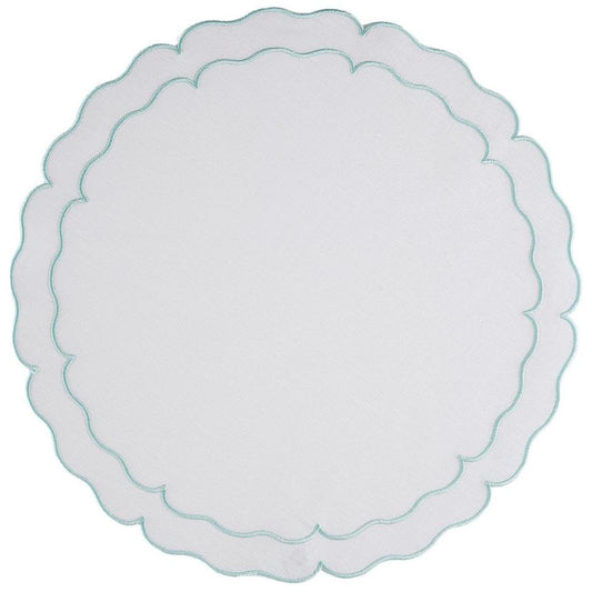 White w/Ice Blue - Set of 2