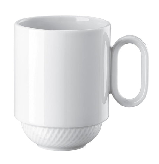 Mug with Handle (stackable) - 3 3/8 x 4 1/3 in