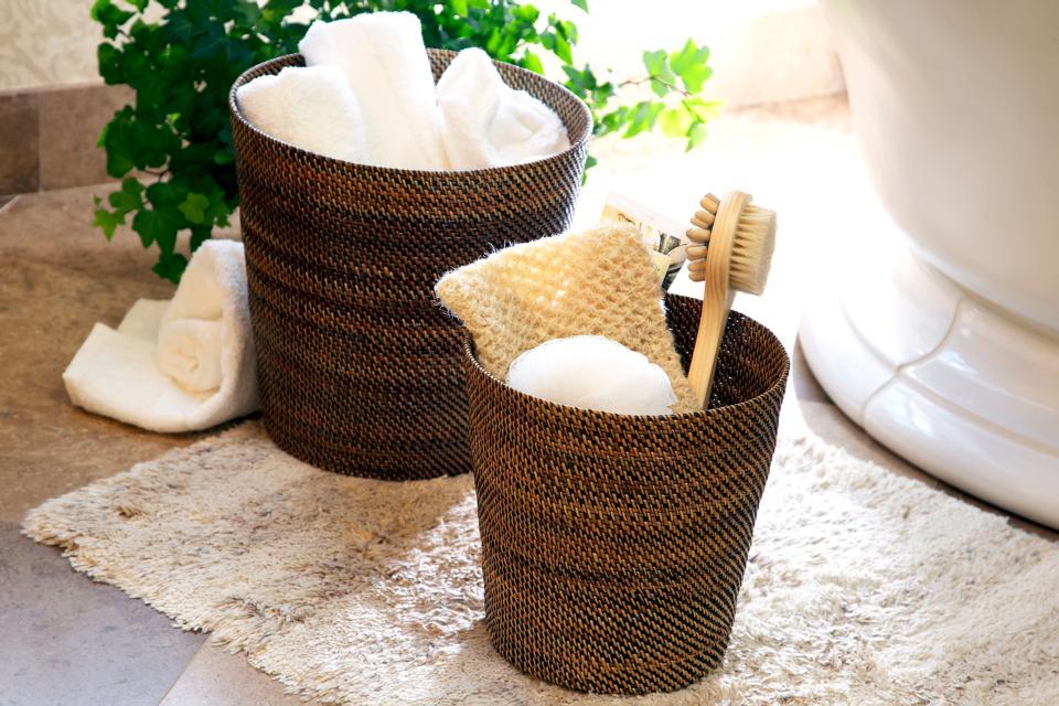 Calaisio Handwoven Bathroom Waste Basket