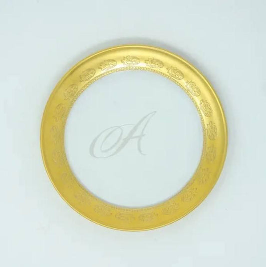 Vetro Gold Monogram Bread/Canape Plate, B