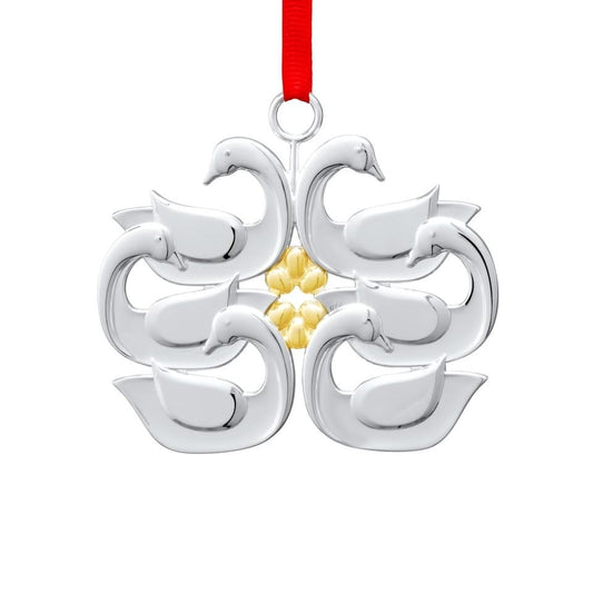 Twelve Days of Christmas Ornament: Six Geese A Laying