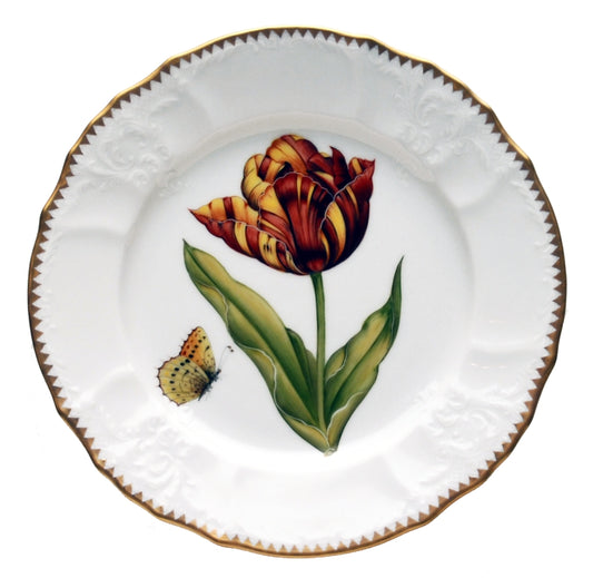 Red, Yellow, & Orange Tulip Salad Plate