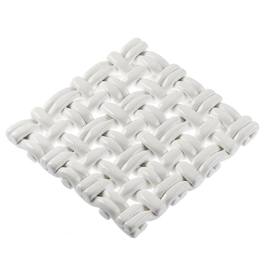 8" Square Trivet White