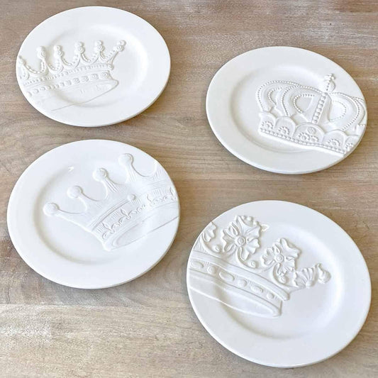 Crown Plates Set/4 by Royal Standard