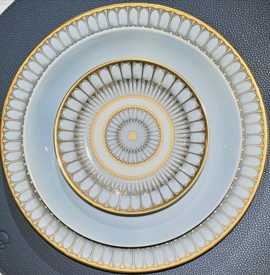 grey dessert plate