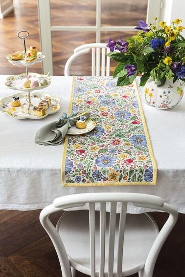 Embroidered Table Runner - Spring Awakening