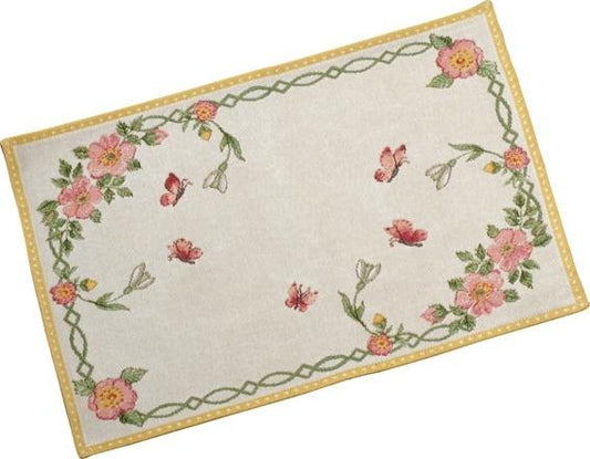 Embroidered Placemat : New Flowers