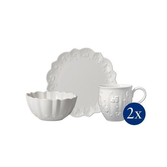 Breakfast Set for 2 (Salad, Mug, Bowl)