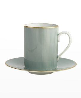 Lexington Celadon Mug and Saucer by Robert Haviland