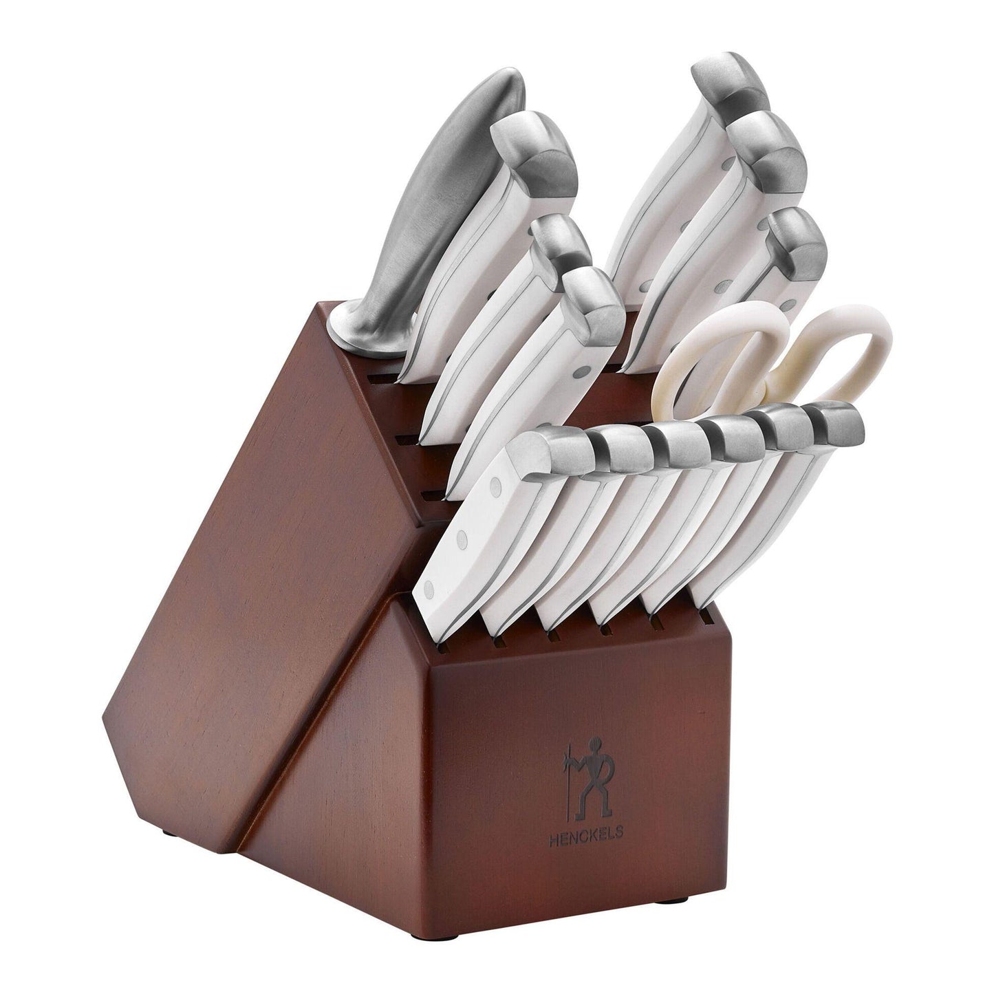 Henckels Statement 15 pc Knife Block Set, White