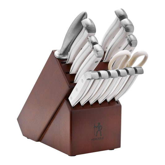 Henckels Statement 15 pc Knife Block Set, White