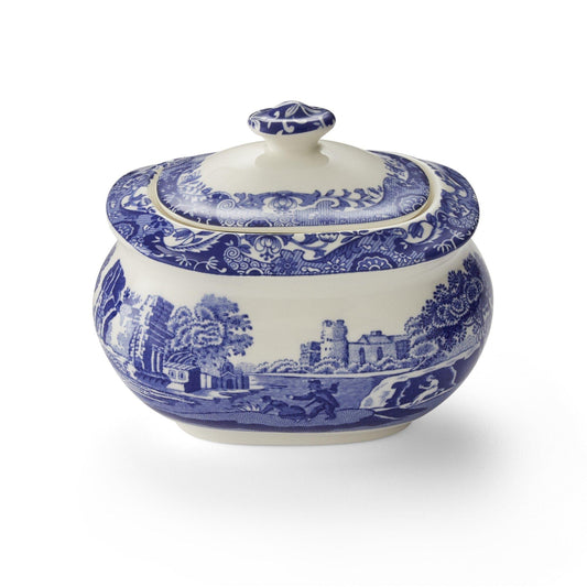Blue Italian Sugar Box by Spode