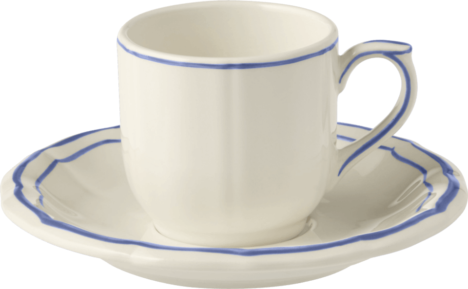 Espresso Cups & Saucers, Set of 2