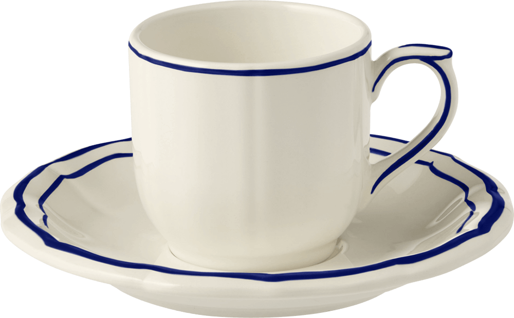 Espresso Cups & Saucers, Set of 2