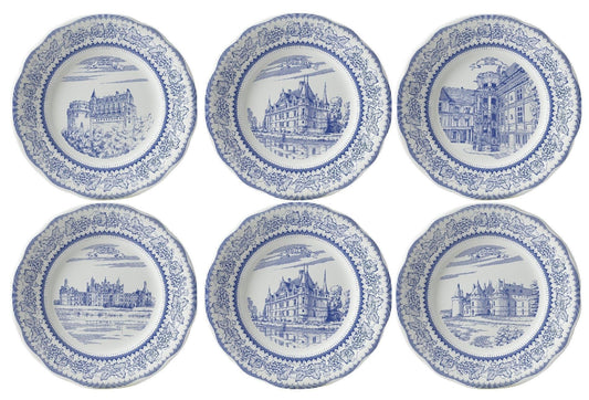 Assorted Dessert Plates, Set of 6