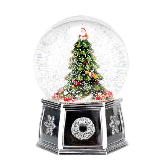 6.5 Inch Tree Musical Snow Globe