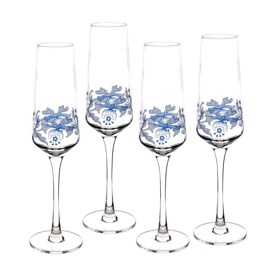 Set of 4 Champagne Flutes