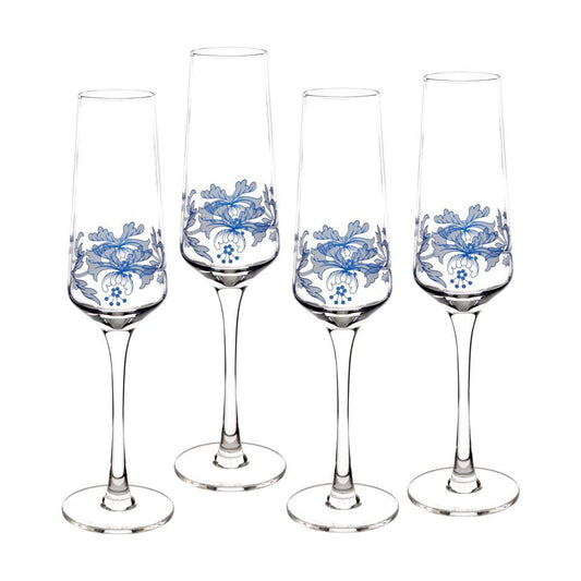 Set of 4 Champagne Flutes