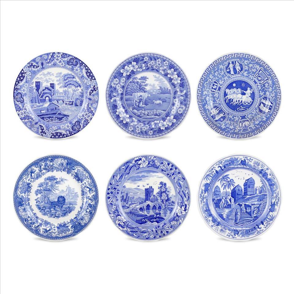 Set of 6 Traditions Plates Assorted  (Blue Room)