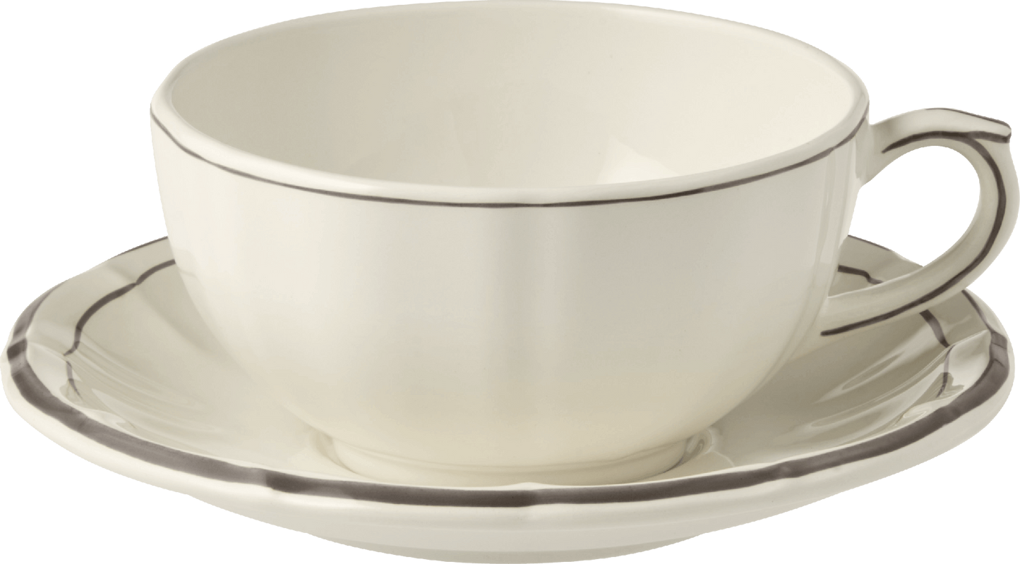 Breakfast Cups and Saucers, Set of 2