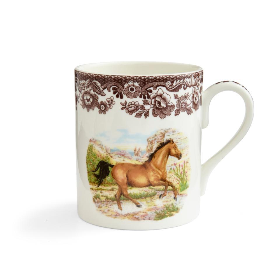 Woodland Horses MUG 16 OZ AMERICAN QTR HORSE