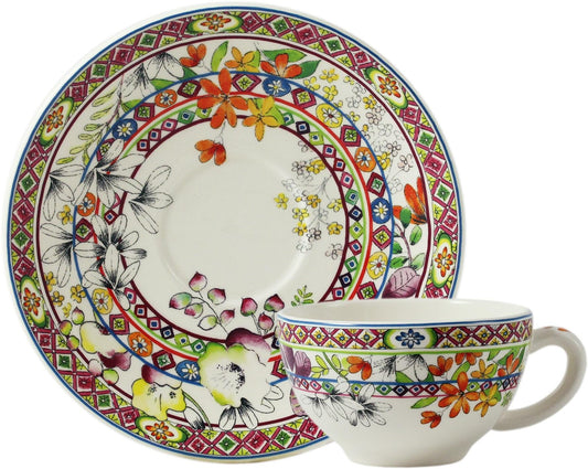 Breakfast Cups and Saucers, Set of 2