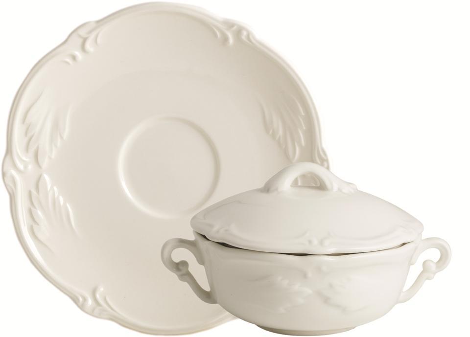 Covered Bouillon Cup & Saucer