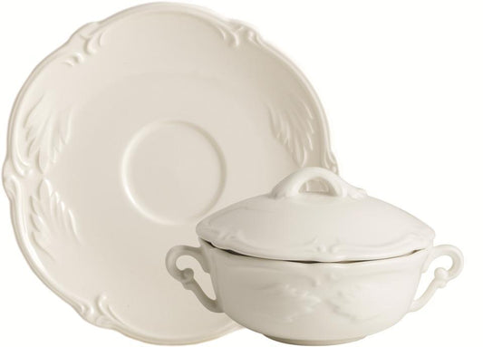 Covered Bouillon Cup & Saucer