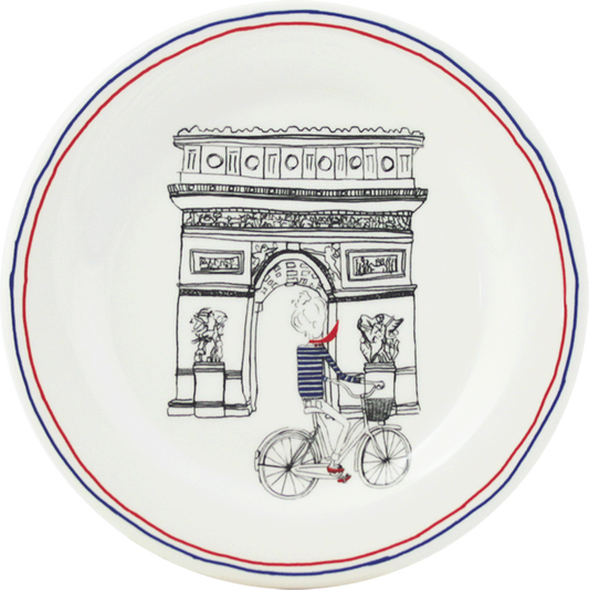 assorted Canape Plates, Set of 4