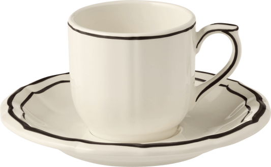 Espresso Cups & Saucers, Set of 2