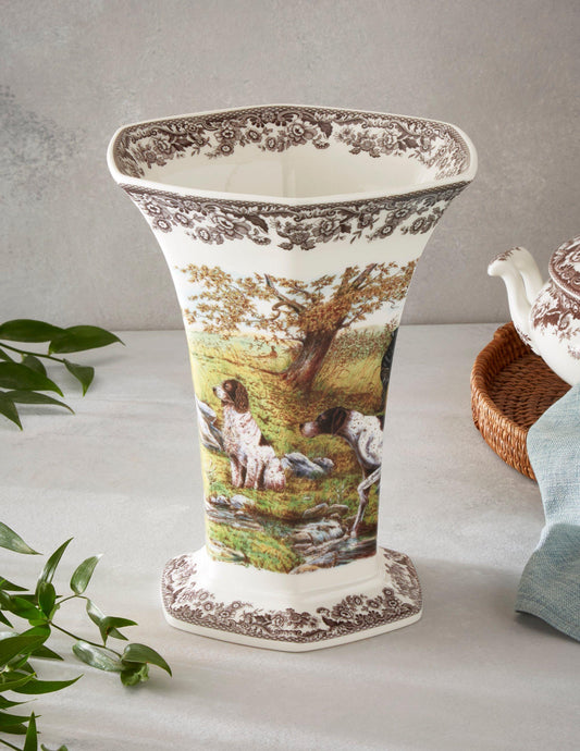 Woodland Hexagonal Dog Vase