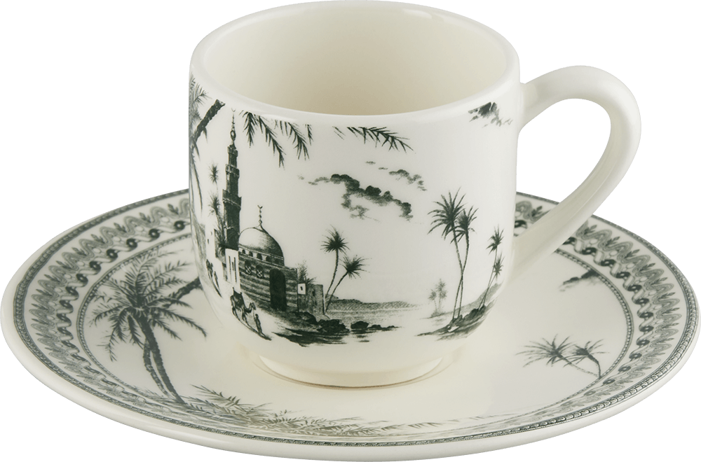 Espresso Cups & Saucers, Set of 2
