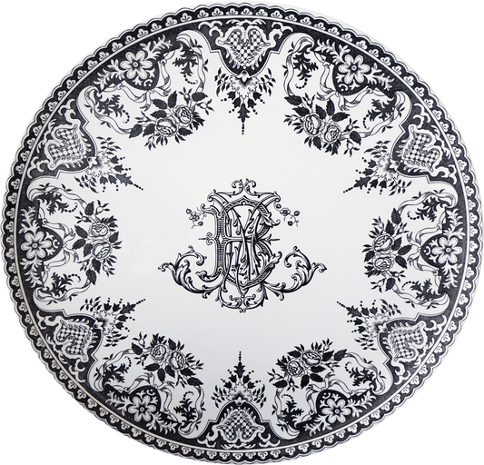Large Wall Platter Monogrammes
