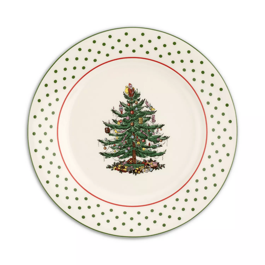 POLKA DOT S/4 DESSERT PLATES