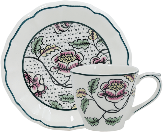 Us Tea Cups & Saucers, Set of 2