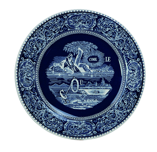 Dessert Plates Rebus, Set of 4