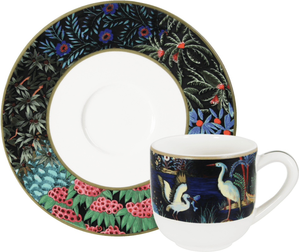 Espresso Cups & Saucers, Set of 2